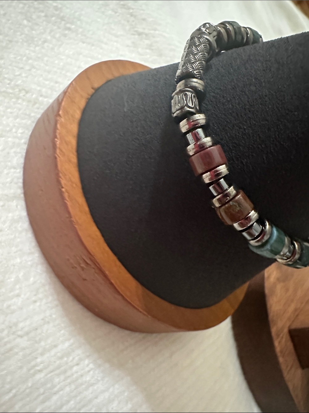 Handmade Indian Agate Necklace and Bracelet set - Picture 3 of 7